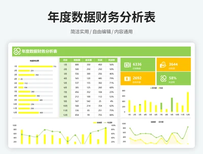年度数据财务分析表