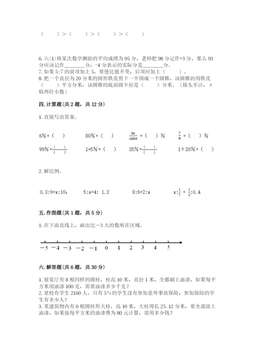 小升初数学期末测试卷（全优）.docx