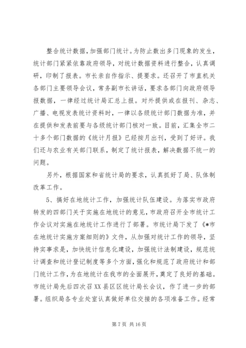统计局工作总结及工作安排.docx