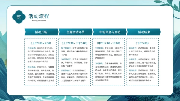 蓝色古风端午节促销活动策划PPT