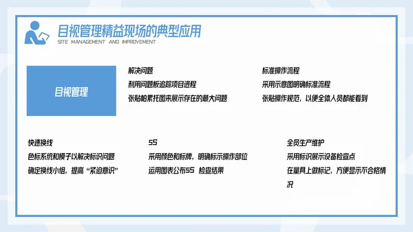 插画风精益生产现场管理和改善培训PPT模板