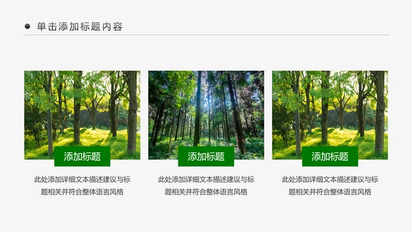 绿色森林湿地环境保护生态森林森业PPT模板