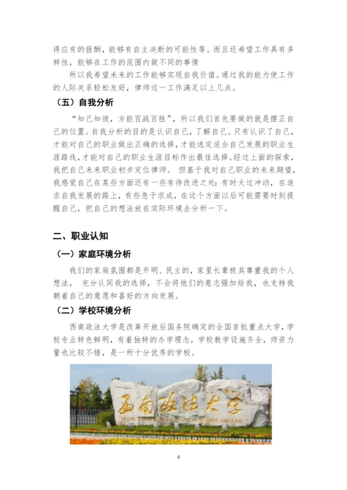 11页4600字经济犯罪侦查专业职业生涯规划.docx