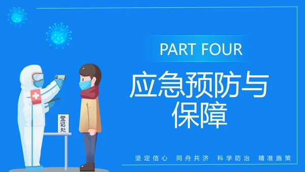 企业复工复产疫情防控方案蓝色ppt模板