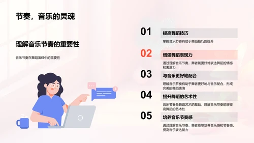 舞蹈与音乐节奏PPT模板