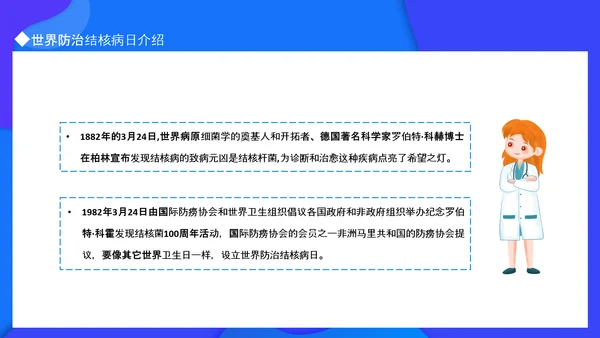 世界防治结核病日，呼吸科肺结核PPT模板