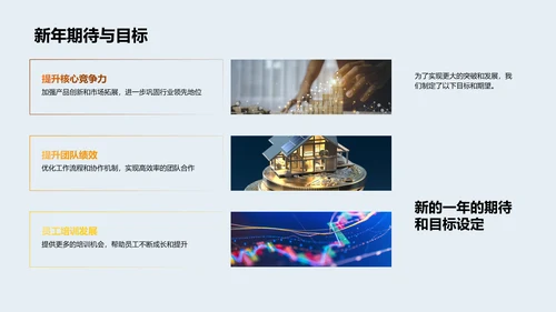 金融部门业绩回顾PPT模板