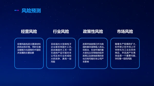 简约科技风星空商业计划书