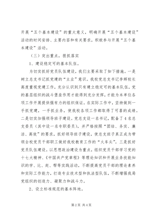 学校五个基本建设情况汇报材料 (2).docx