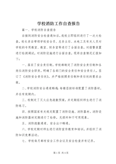 学校消防工作自查报告.docx