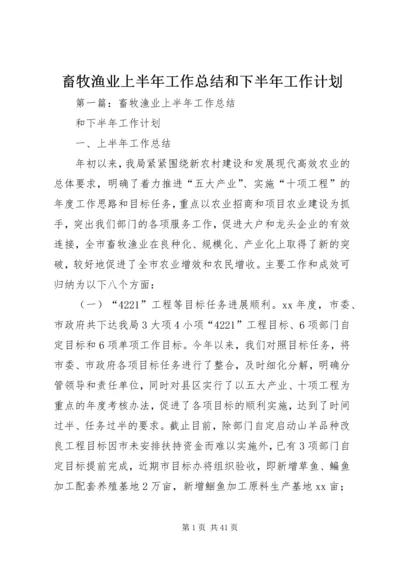 畜牧渔业上半年工作总结和下半年工作计划 (2).docx