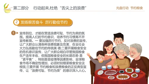 向舌尖上的浪费说不光盘行动节约粮食PPT