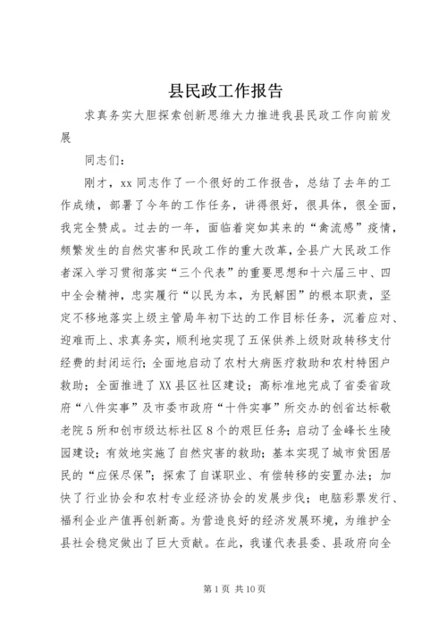 县民政工作报告 (7).docx