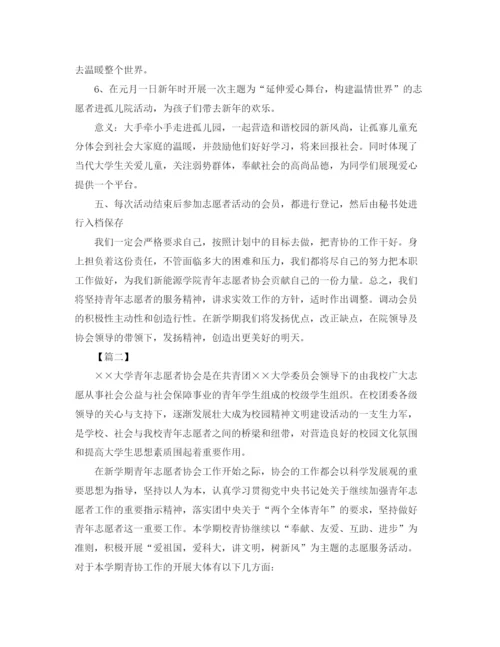 精编之志愿者协会个人工作计划范文.docx
