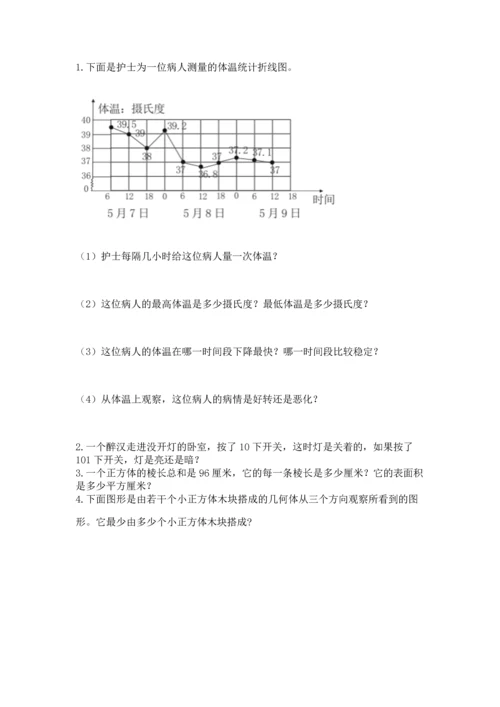 人教版五年级下册数学期末测试卷含答案（综合卷）.docx