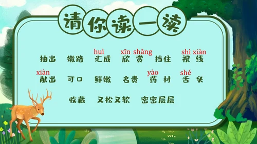 《美丽的小兴安岭》通用PPT课件模板
