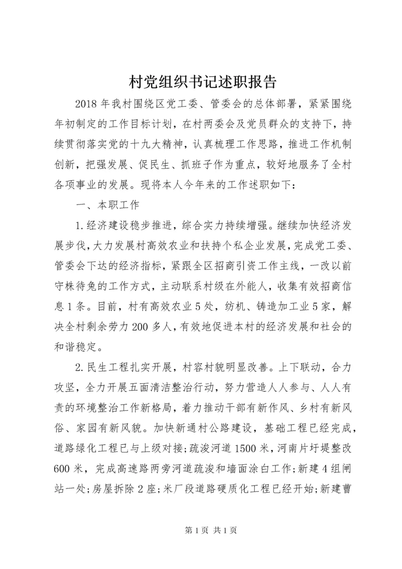 村党组织书记述职报告 (6).docx