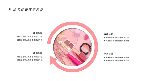 唯美时尚彩妆化妆化妆品品牌宣传介绍PPT模板