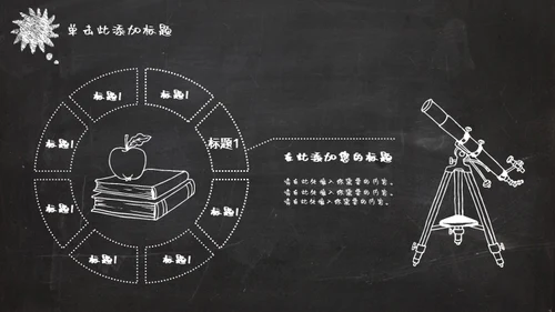 黑板风格教师说课课件通用PPT模版