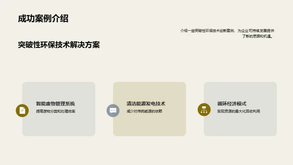 绿色科技助力企业