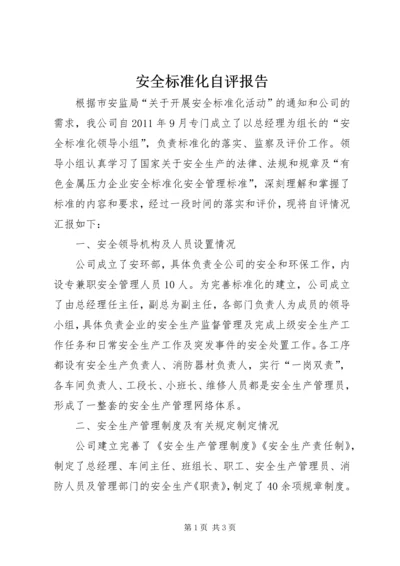 安全标准化自评报告 (3).docx