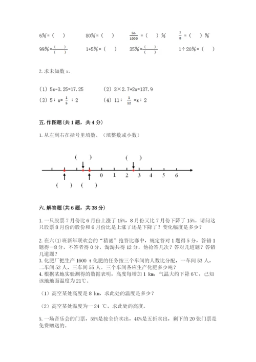 小学六年级下册数学期末卷精品【典型题】.docx