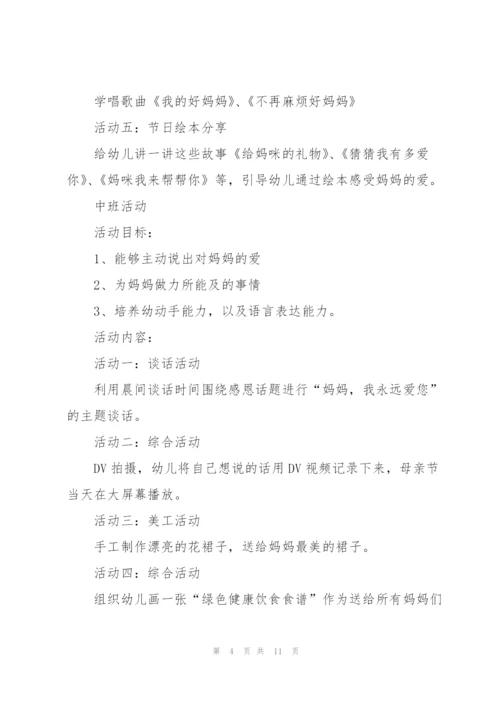 幼儿园关于母亲节的活动方案.docx
