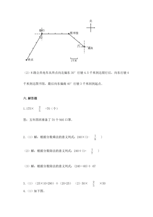 人教版六年级上册数学 期中测试卷带答案（巩固）.docx