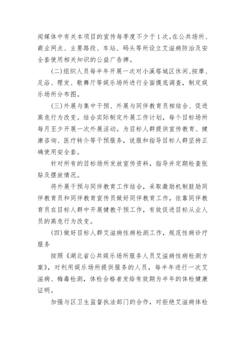 艾滋病预防工作计划.docx