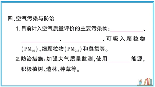【同步默记本】人教版化学九上 第二单元 我们周围的空气（课件版）