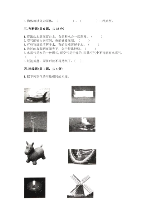 教科版三年级上册科学期末测试卷精品（含答案）.docx