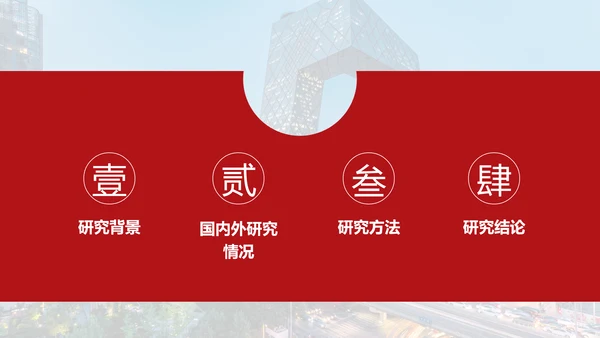 简约风红色金融专业毕业答辩PPT