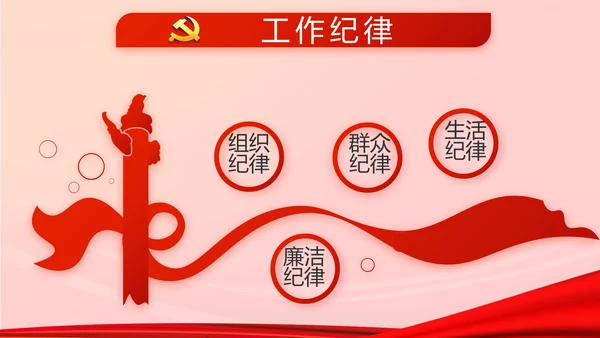 红色党建选举换届大会工作总结PPT