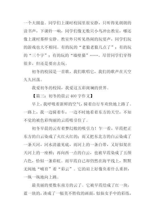 关于初冬的作文.docx