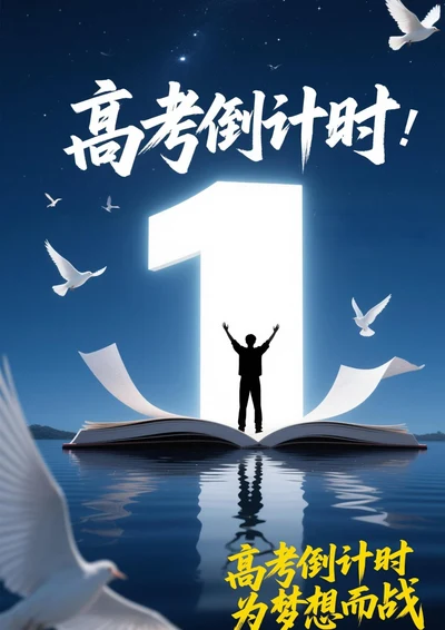 高考加油倒计时海报7