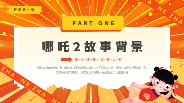 哪吒精神介绍通用PPT模板