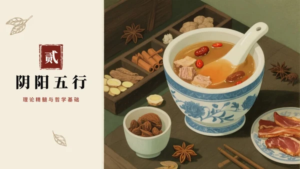 手绘插画中国风中医药传统文化介绍PPT模板