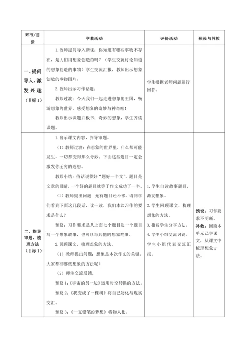 习作：奇妙的想象