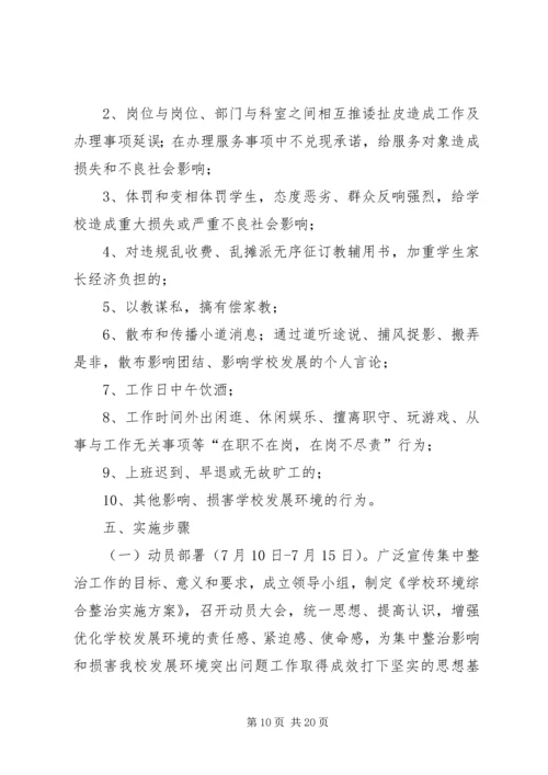 软环境集中整治活动方案.docx