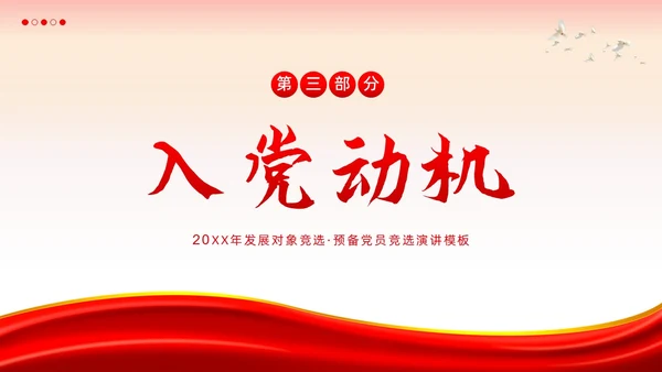 发展对象竞选预备党员竞选入党积极分子PPT课件竞聘竞选