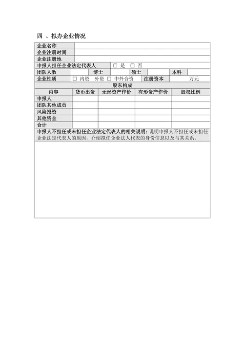 商业计划书实用范文
