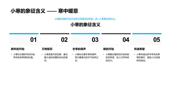 小寒节气文化讲解PPT模板