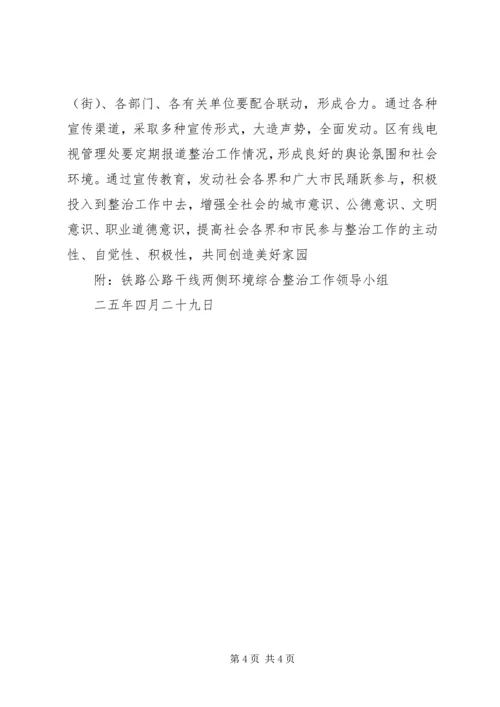 铁路公路干线两侧环境卫生综合整治实施方案 (3).docx