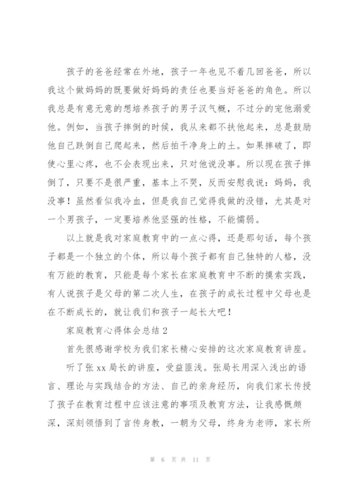 家庭教育心得体会总结.docx