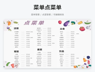 菜单点菜单