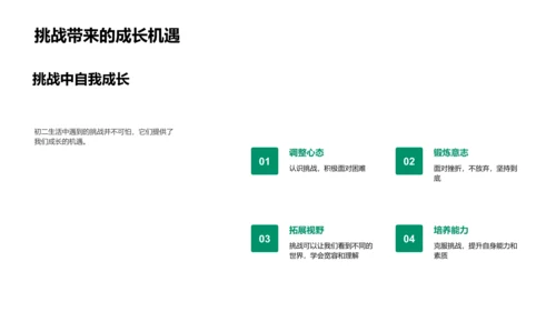 初二生活应对策略PPT模板