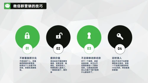 微信营销朋友圈关众号自媒体通用PPT课件模板