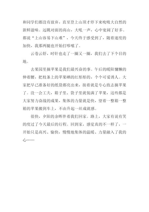 难忘秋游作文800字.docx