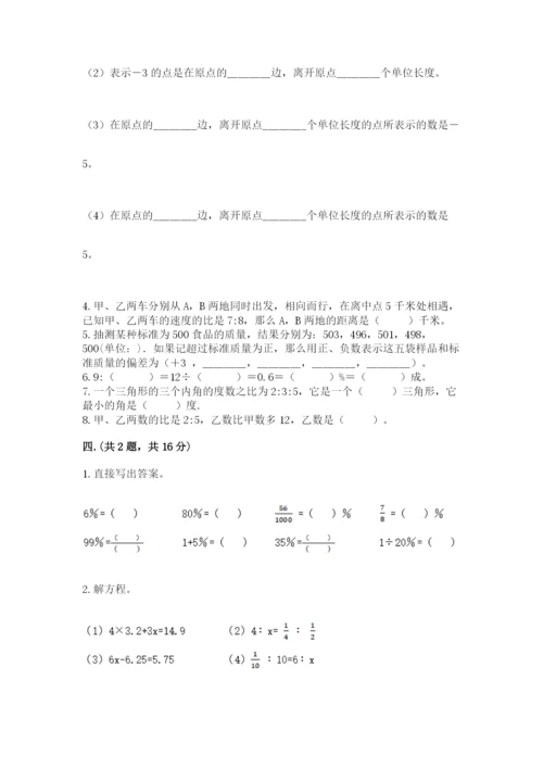 苏教版六年级数学小升初试卷精品（夺冠）.docx