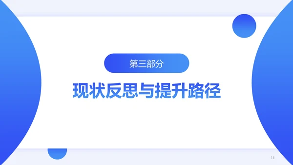 蓝色简约风通用职业生涯发展报告PPT模板